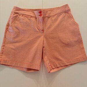 Tommy Bahama Womens Sz 4 Leigh Fit Striped Red/White Short Classic Preppy Casual